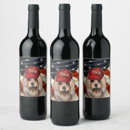 RÓTULO DE GARRAFA DE CERVEJA MAGA AUSTRALIAN TERRIER