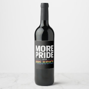 Rótulo De Garrafa De Cerveja Mais Orgulho Menos Preconceito Lgbt Orgulho gay Mê