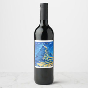 Rótulo De Garrafa De Cerveja Majexpressa Matterhorn