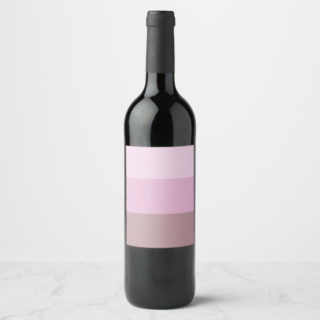Rótulo De Garrafa De Cerveja Mambre-riscada-rosa-púrpura (Frente)