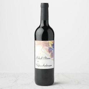 Rótulo De Garrafa De Cerveja Maravilha de Ouro com Rosa empoeirada maravilhosa