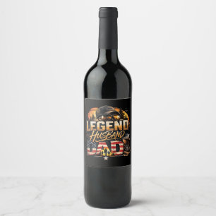 Rótulo De Garrafa De Cerveja Marido Lendário Pai