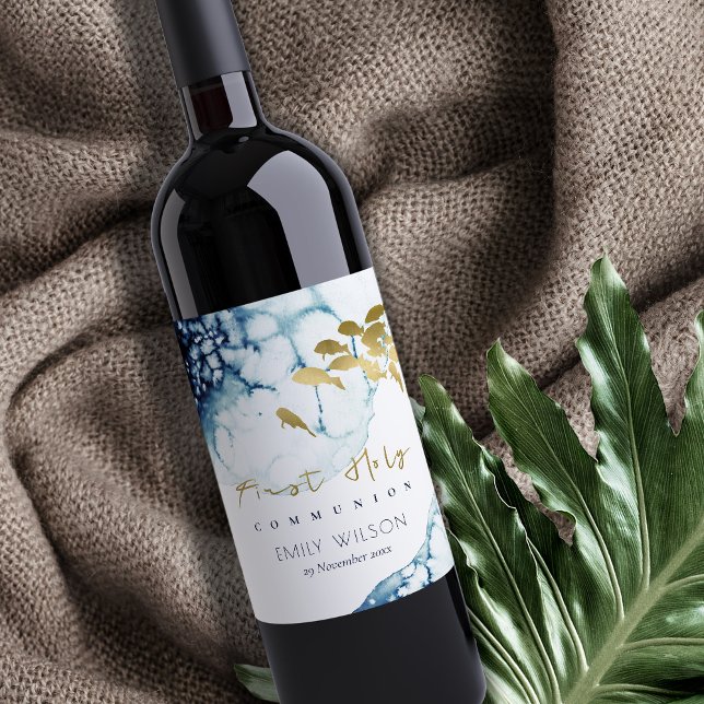 Rótulo De Garrafa De Cerveja MARINHO Dourado SOB ÁGUA PESCADO PRIMEIRA COMUNICA (Criador carregado)