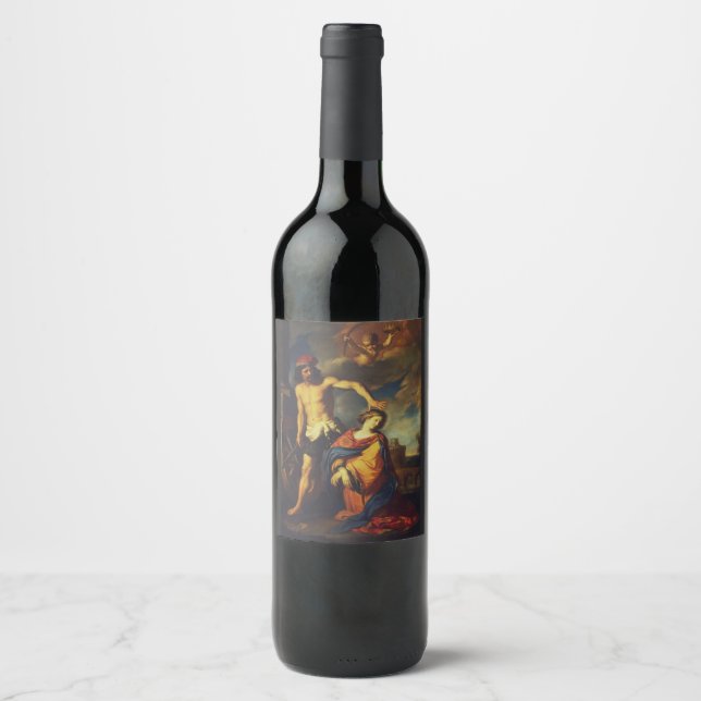Rótulo De Garrafa De Cerveja Martírio de Sta. Catarina Coleção de Belas Artes S (Frente)