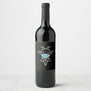 Rótulo De Garrafa De Cerveja Máscara de Visto de Ovinos Ovinos Simples Prese