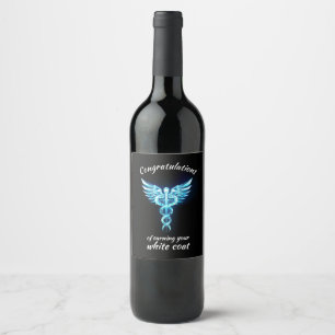 Rótulo De Garrafa De Cerveja Medicina de cristal de cerimônia de Casaco branca