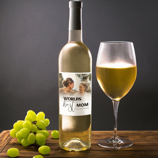 Rótulo De Garrafa De Cerveja Melhor Mãe do Mundo (Criador carregado)