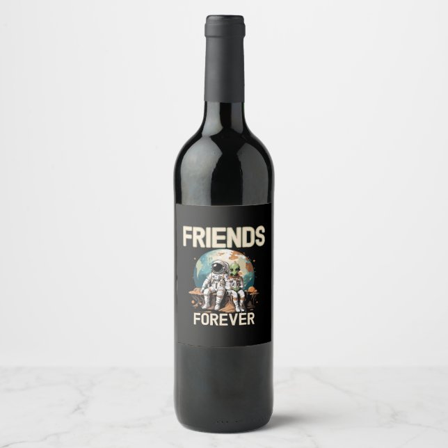 Rótulo De Garrafa De Cerveja Melhores Amigos Para Sempre  (Frente)