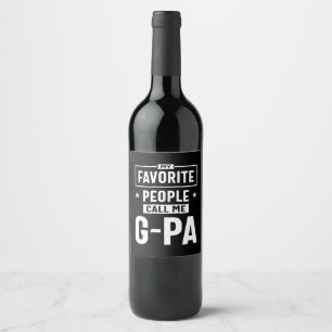 Rótulo De Garrafa De Cerveja Mens Presentes Minhas Pessoas Favoritas Me Chamam 