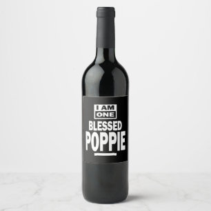 Rótulo De Garrafa De Cerveja Mens Sou Um Dom De Dia de os pais De Poppie Abenç