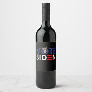 Rótulo De Garrafa De Cerveja Meu Chihuahua quer votar Joe Biden Presidente Engr