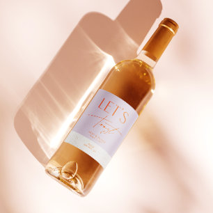 Rótulo De Garrafa De Cerveja Mínima Moderna Garrafa de Casamento Personalizado