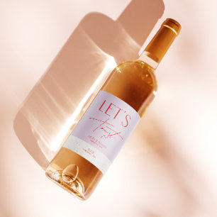 Rótulo De Garrafa De Cerveja Mínima Moderna Garrafa de Casamento Personalizado