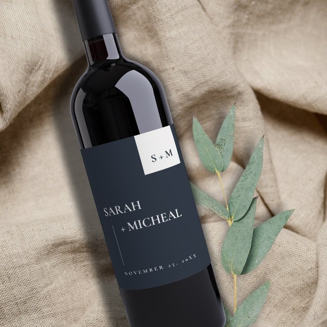 RÓTULO DE GARRAFA DE CERVEJA MÍNIMO ESCÂNDALO NEGRO E CASAMENTO DE MONOGRAMA BR (Criador carregado)