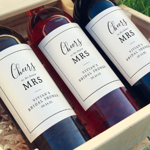 Rótulo De Garrafa De Cerveja Mínimo Futuro da Sra. Chá de panela