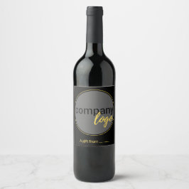 RÓTULO DE GARRAFA DE CERVEJA MODELO DE LOGO DE EMPRESA DE PRESENTES COMERCIAL C