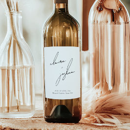 Rótulo De Garrafa De Cerveja Modern Minimalist & Whimsical Double Sided