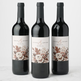 Rótulo De Garrafa De Cerveja Moderno Elegante País Ocidental - Floral