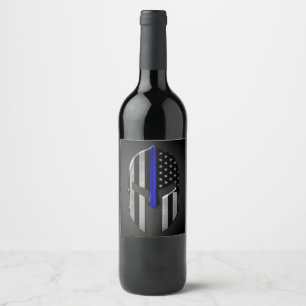 Rótulo De Garrafa De Cerveja Molon Labe dilui Blue Line