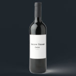 Rótulo De Garrafa De Cerveja monograma simples personalizado adicione seu nome<br><div class="desc">design</div>