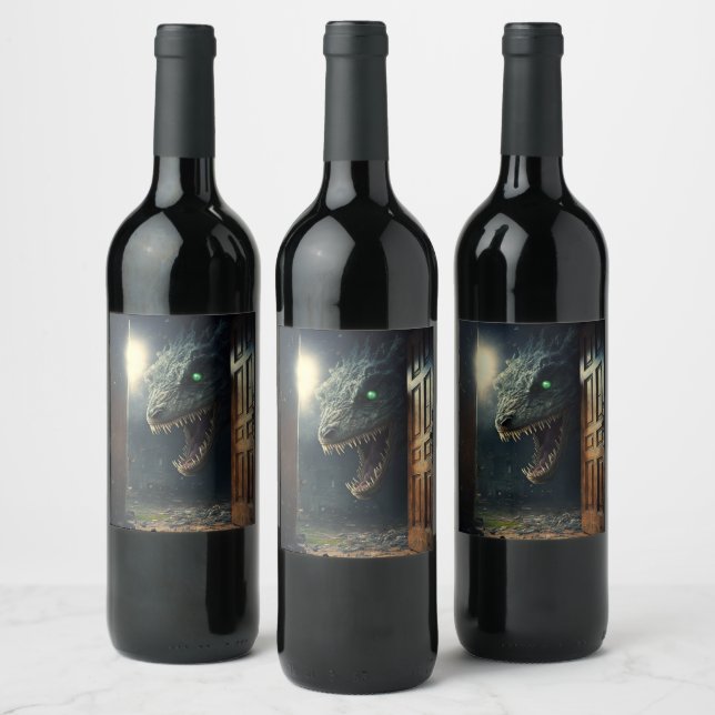 Rótulo De Garrafa De Cerveja Monster lurk (Garrafas)