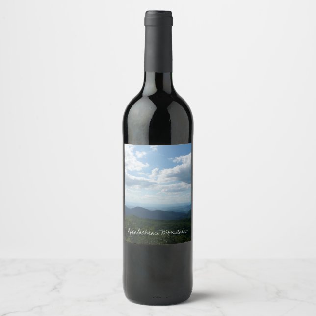 Rótulo De Garrafa De Cerveja Montanhas Apalaches II Shenandoah (Frente)