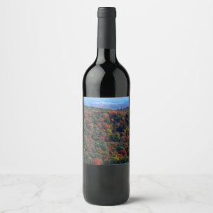 Rótulo De Garrafa De Cerveja Montanhas Appalachian em queda