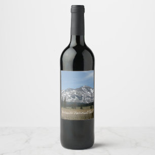 Rótulo De Garrafa De Cerveja Montanhas Sierra Nevada I a partir de Yosemite