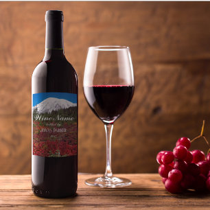 Rótulo De Garrafa De Cerveja Monte Rainier Fall Colors Foto Personalizada