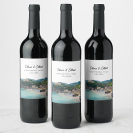 Rótulo De Garrafa De Cerveja Monterosso Wedding Itália Favor Personalizado