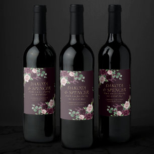 Rótulo De Garrafa De Cerveja Moody Passions Favor do Rosa de vinho Roxo Dramá