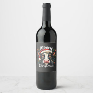 Rótulo De Garrafa De Cerveja Mooey Natal Engraçado Xmas Covinhos