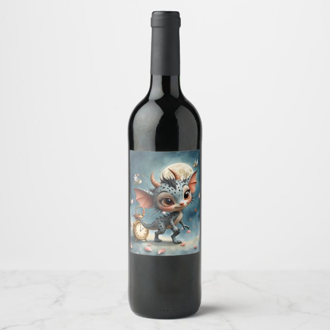 Rótulo De Garrafa De Cerveja Moonlit Creature Caelum Tickwing  (Frente)