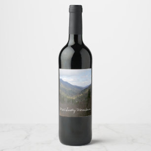 Rótulo De Garrafa De Cerveja Morton Overlook nas Grandes Montanhas Fumosas