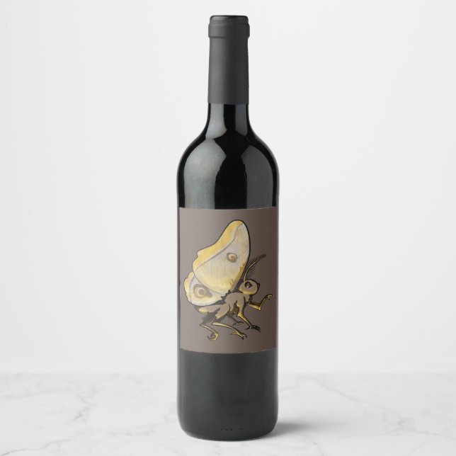 Rótulo De Garrafa De Cerveja Moth (Frente)