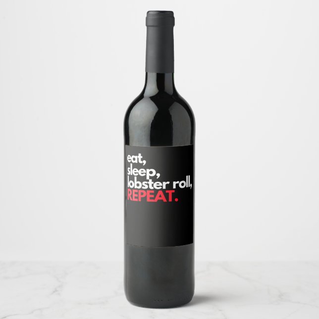 Rótulo De Garrafa De Cerveja Mulheres Comem Lagosta Do Sono Repetir Lagosta De  (Frente)