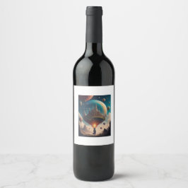 Rótulo De Garrafa De Cerveja Mundo surreal