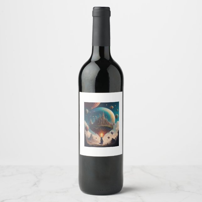 Rótulo De Garrafa De Cerveja Mundo surreal (Frente)