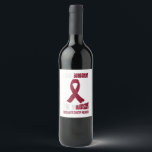 Rótulo De Garrafa De Cerveja My Grandson My head Neck Cancer Warrior Gift<br><div class="desc">My Grandson My head Neck Cancer Warrior Gift</div>