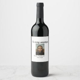 Rótulo De Garrafa De Cerveja Na memória amorosa de adicionar nome memorial keep