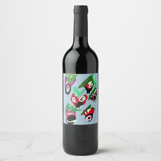 Rótulo De Garrafa De Cerveja Namorados de morangos (Frente)
