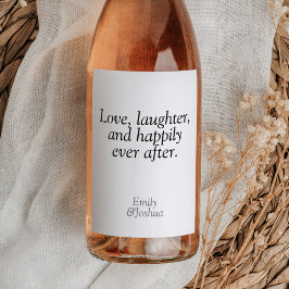 Rótulo De Garrafa De Cerveja Narrativa Negra e Branca Moderna Citação Amor Rris