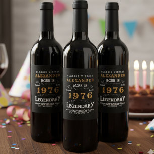 Rótulo De Garrafa De Cerveja Nascer de 50º aniversário personalizado 1971 Vin