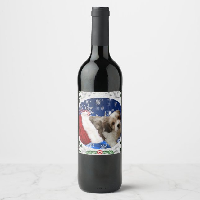 Rótulo De Garrafa De Cerveja Natal de Cavachon (Frente)