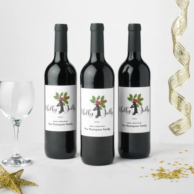 Rótulo De Garrafa De Cerveja Natal Fofo Engraçado Pinguim Alegre (Criador carregado)