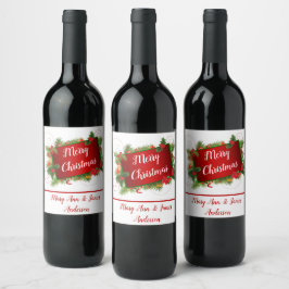 Rótulo De Garrafa De Cerveja Natal Personalizado Feliz