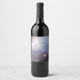 Rótulo De Garrafa De Cerveja Nebulosa de Órion Messier 78 Foto Espacial Pastel