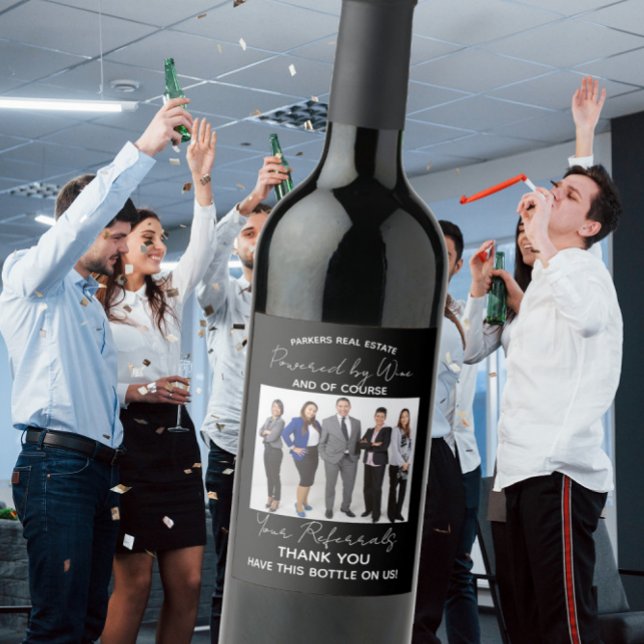 Rótulo De Garrafa De Cerveja Negócios Impulsionados pelo Vinho e suas Indicaçõe (Criador carregado)