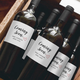 Rótulo De Garrafa De Cerveja New Baby Announcement Wine Label