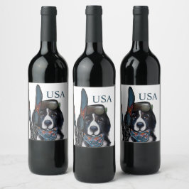 RÓTULO DE GARRAFA DE CERVEJA NEWFOUNDLAND DOG 